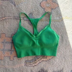 Nux One By One Bra - V -Neck Seamless Sports Bra with removable cups